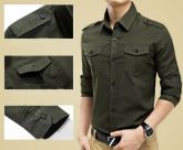 Camisa Estilo Militar Jee -IMPORTADA-FRETE GRÁTIS !!!