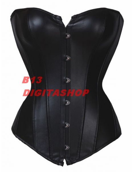 Corset Couro PU -Espartilho Importado-FRETE GRÁTIS!!