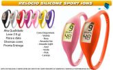 Relógio Silicone-Kit C/ 100 un/- Várias Cores-FRETE GRÁTIS!