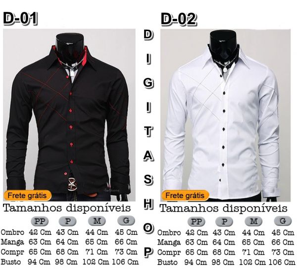 Camisa Slim  Importada-Vários Modelos -FRETE GRÁTIS!!!