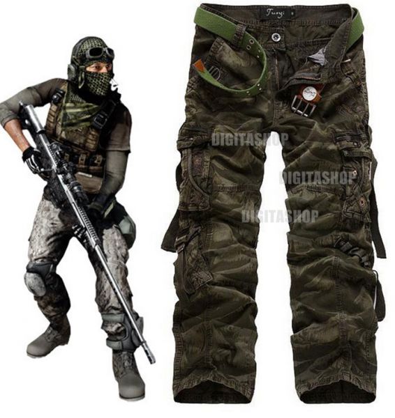 Calça Estilo Militar Cargo E3 A Importada- Frete Grátis!