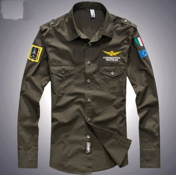 Camisa Estilo Militar AERO -IMPORTADA-FRETE GRÁTIS !!!